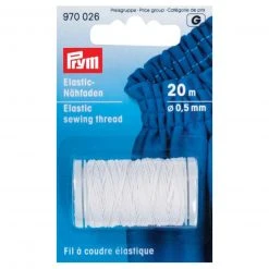 Elastic-Nähfaden - Weiß - 20 Meter | Hochwertiges Nähzubehör für alle Projekte