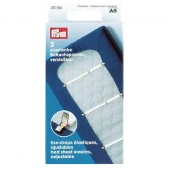 Bettuchspanner weiß mit Clipse - Hochwertiger Lakenhalter für ein perfekt glattes Bett