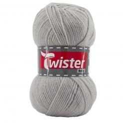 Wolle TWISTER BABY - grau - 50g | Hochwertige Babywolle zum Stricken & Häkeln