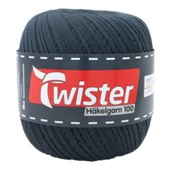 Häkelgarn TWISTER - Anthrazit - 100g | Hochwertiges Garn für Häkeln & Stricken
