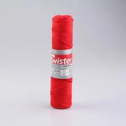 Wolle TWISTER CURLY UNI - rot - 50g