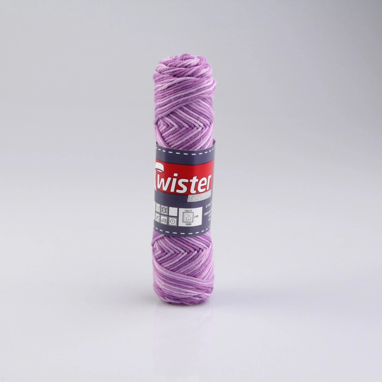 Wolle TWISTER CURLY COLOR - flieder-lila - 50g 3 Wolle TWISTER CURLY COLOR - flieder-lila - 50g