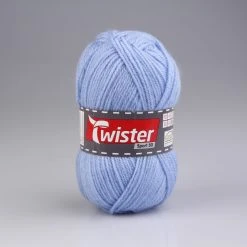 Wolle TWISTER SPORT 50 UNI - blaue Strickwolle, 50g - ideal für Handarbeiten