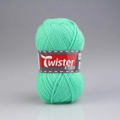 Wolle TWISTER SPORT UNI - Neongrün - 50g | Hochwertige Strickwolle für Sportbekleidung
