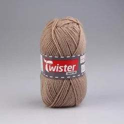 Wolle TWISTER SPORT 50 UNI - Beige - 50g | Hochwertige Strickwolle für Sportbekleidung