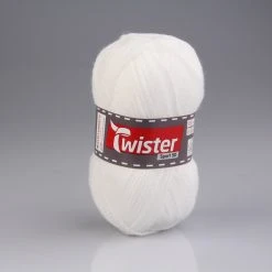 Wolle TWISTER SPORT 50 UNI - weiß - 50g