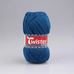 Wolle TWISTER SPORT 50 UNI - petrol - 50g | Hochwertige Strickwolle für Sportbekleidung