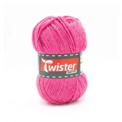 Wolle TWISTER SPORT 50 UNI - Cyclam - 50g - Hochwertige Strickwolle für Sportbekleidung