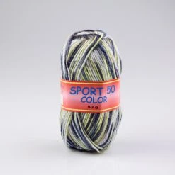 Wolle TWISTER SPORT 50 COLOR - grün multi - 50g