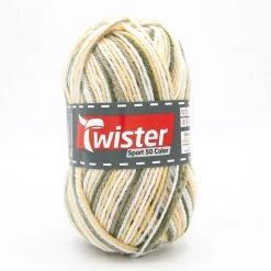 Wolle TWISTER SPORT 50 COLOR - beige-grau - 50g | Hochwertige Strickwolle für Sportbekleidung