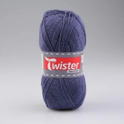 Wolle TWISTER SOX UNI - Jeansfarbene Strickwolle, 100g - Ideal für Nähen, Stricken & Häkeln