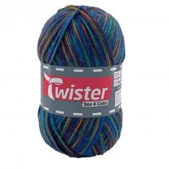 Wolle TWISTER SOX COLOR - 100g Tinte Color für Stricken & Häkeln