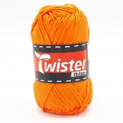 Strickgarn TWISTER IBIZA - Orange - 50g | Hochwertiges Häkelgarn für kreative Projekte