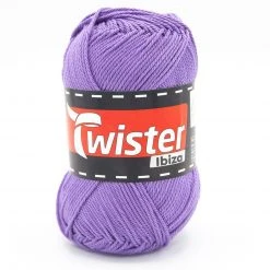 Strickgarn TWISTER IBIZA - Flieder - 50g | Hochwertiges Häkelgarn & Strickgarn