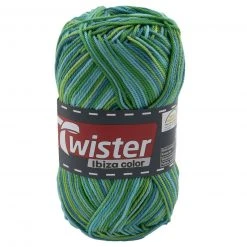 Strickgarn TWISTER IBIZA COLOR - Forrest - 50g | Hochwertiges Häkelgarn & Strickgarn | Ideal für Nähen, Stricken & Häkeln