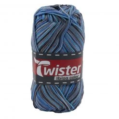 Strickgarn TWISTER IBIZA COLOR - polar - 50g | Hochwertiges Häkelgarn & Strickgarn | Perfekt für Nähen, Stricken & Häkeln