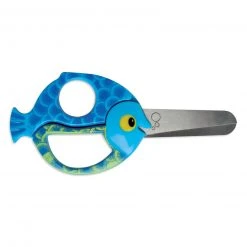 Schere FISCH - Kinderschere 13 cm - Sicher & Leicht zu Bedienen - Perfekt für Nähen, Stricken & Häkeln