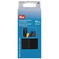 Klettband schwarz - 60 cm - Premium Qualität zum Annähen