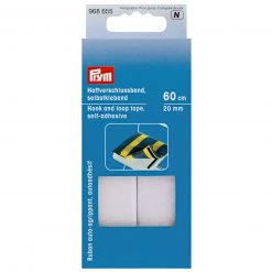 Klettband weiß - selbstklebend - 60 cm | Nähzubehör für Nähen & Häkeln