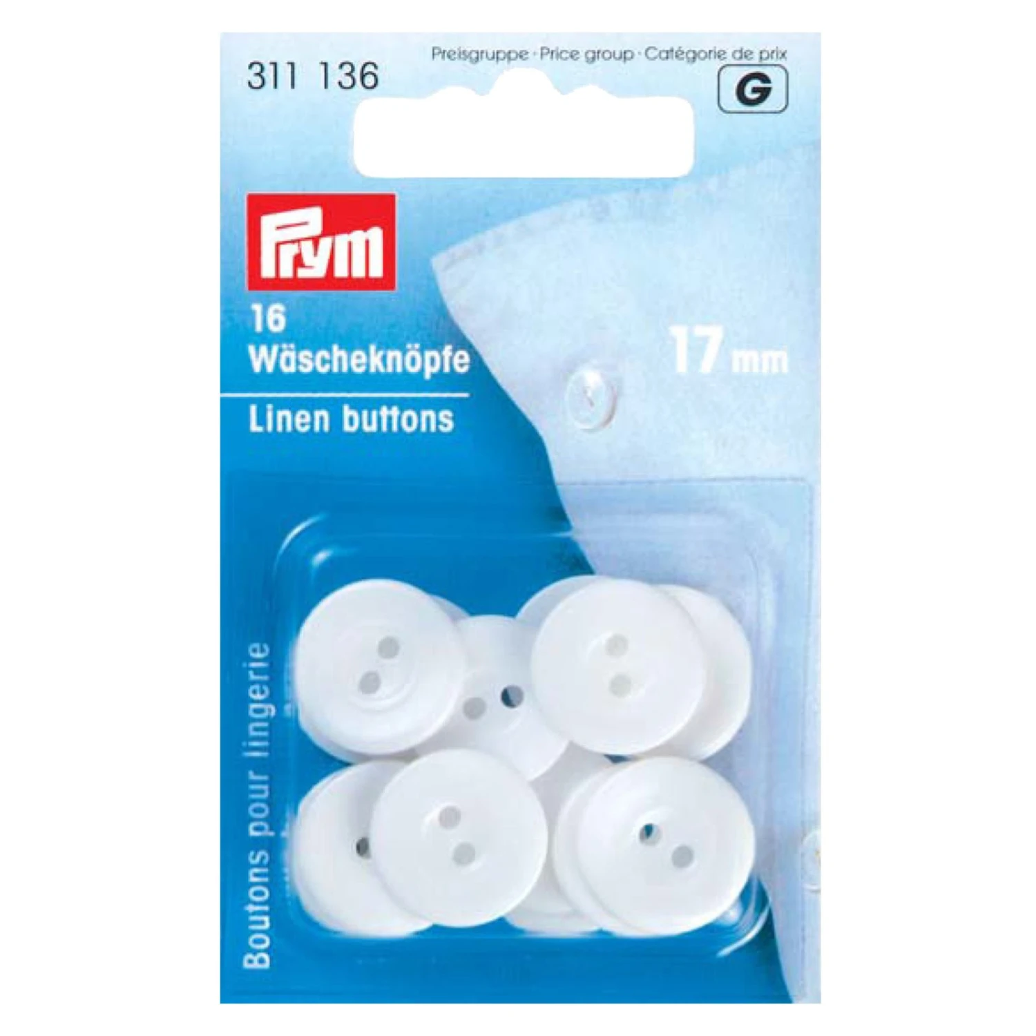 Wäscheknopf - weiß - 16 Stück - 17 mm | Nähzubehör für Nähen, Stricken & Häkeln 3 Wäscheknopf - weiß - 16 Stück - 17 mm | Nähzubehör für Nähen, Stricken & Häkeln