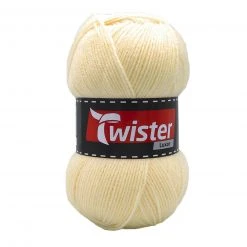 Strickgarn TWISTER LUXOR UNI - natur - 150g | Hochwertiges Häkelgarn & Strickgarn | Naturfarbe