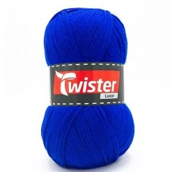 Strickgarn TWISTER LUXOR UNI - royal - 150g | Hochwertiges Häkelgarn & Strickgarn