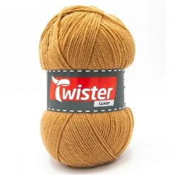 Strickgarn TWISTER LUXOR UNI - camel - 150g | Hochwertiges Häkelgarn & Strickgarn
