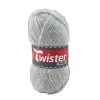 Strickgarn TWISTER FLUFFY - hellgrau - 50g | Hochwertiges Häkelgarn & Strickgarn