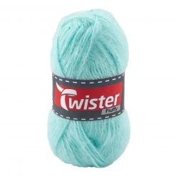 Strickgarn TWISTER FLUFFY - mint - 50g | Weiches Häkelgarn & Strickgarn für kreative Projekte
