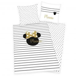 Renforcé-Bettwäsche MINNIE MOUSE - 135x200 cm | Kinderbettwäsche | Hochwertige Baumwolle