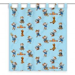 Schlaufenschal LEO LAUSEMAUS - blau - 140x160 cm