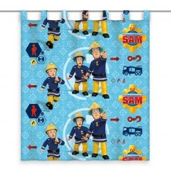 Schlaufenschal FEUERWEHR SAM - blau - 140x160 cm