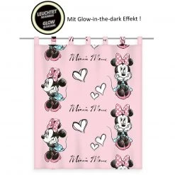 Schlaufenschal MINNIE MOUSE - Glow in the Dark - 140x160 cm - Kindergardinen