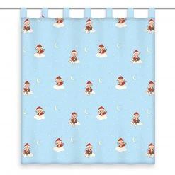 Schlaufenschal SANDMÄNNCHEN - blau - 140x160 cm