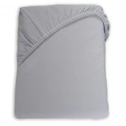 Feinbiber-Topper-Spannbetttuch - Silber - 180x200 cm | Hochwertiges Bettlaken für optimalen Schlafkomfort