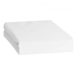 Feinbiber-Spannbettlaken - Weiß - 100x200 cm - Atmungsaktiv & Pflegeleicht