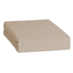 Feinbiber-Spannbettlaken taupe 100x200 cm - Premium Spannbetttuch für optimalen Schlafkomfort
