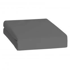 Feinbiber-Spannbettlaken - Anthrazit - 100x200 cm - Premium Qualität