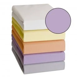 Feinbiber-Spannbettlaken - Rosa - 100x200 cm - Premium Qualität - Bequem & Atmungsaktiv