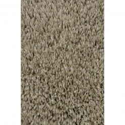 Hochflorteppich taupe 80x150 cm - Einfarbiger Teppich für Wohnzimmer & Schlafzimmer