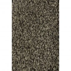 Hochflorteppich Grau 80x150 cm - Luxuriöser Langflorteppich für Wohnzimmer & Schlafzimmer