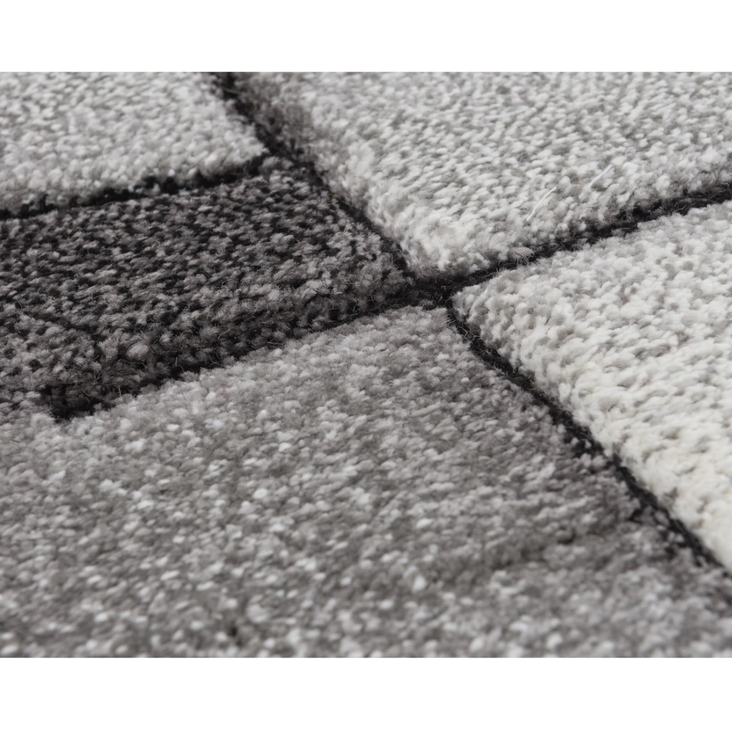 Frisee-Teppich - grau-schwarz - 80x150 cm 4 Frisee-Teppich - grau-schwarz - 80x150 cm – Bild 2