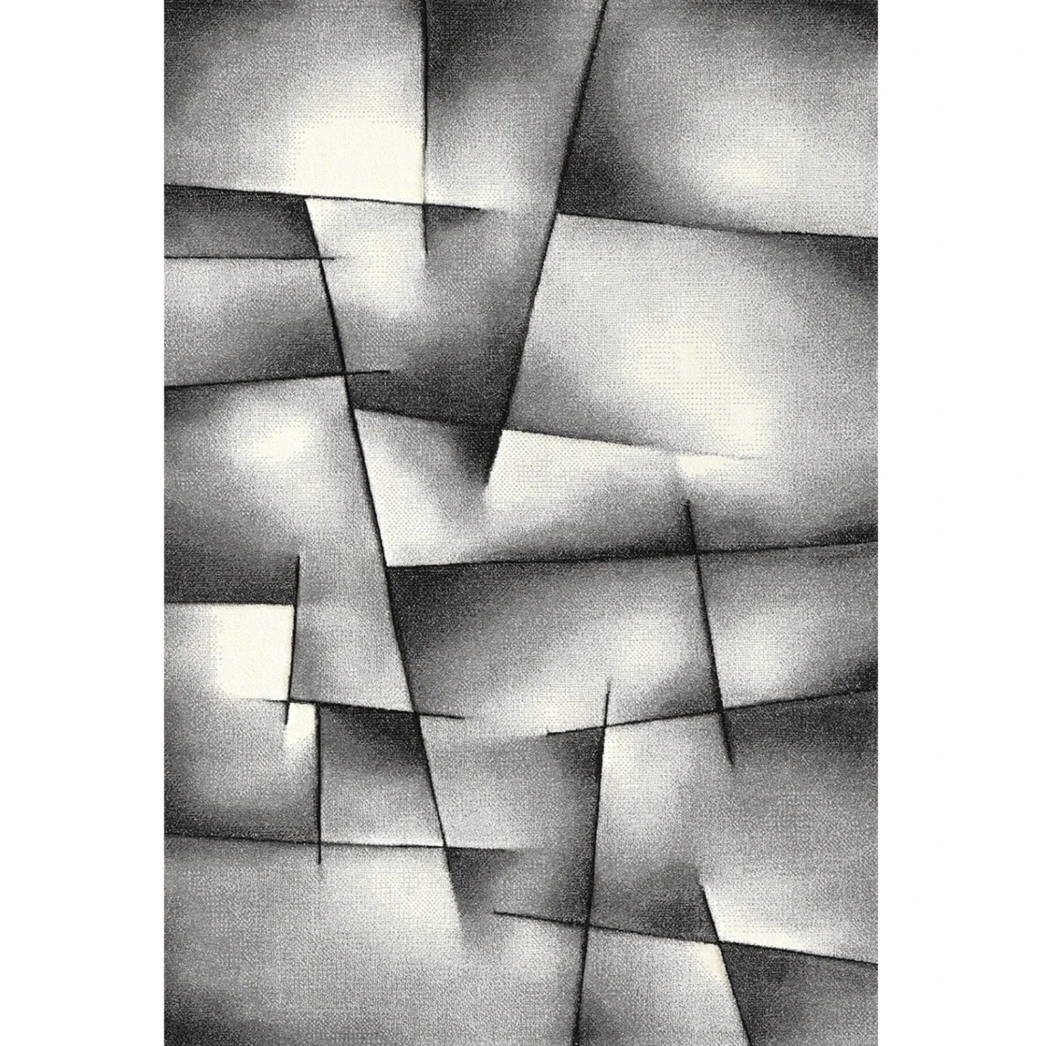 Frisee-Teppich - grau-schwarz - 80x150 cm 3 Frisee-Teppich - grau-schwarz - 80x150 cm