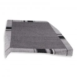 Teppich - grau - gemustert - 60x115 cm