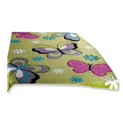 Teppich - grün - Schmetterlinge - 80x150 cm