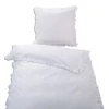 Renforcé-Bettwäsche Weiß mit Rüschen 155x220 cm - Hochwertige Baumwolle - Atmungsaktiv -Heimtextilien Verkäufe 2688001000 1600Wx1600H