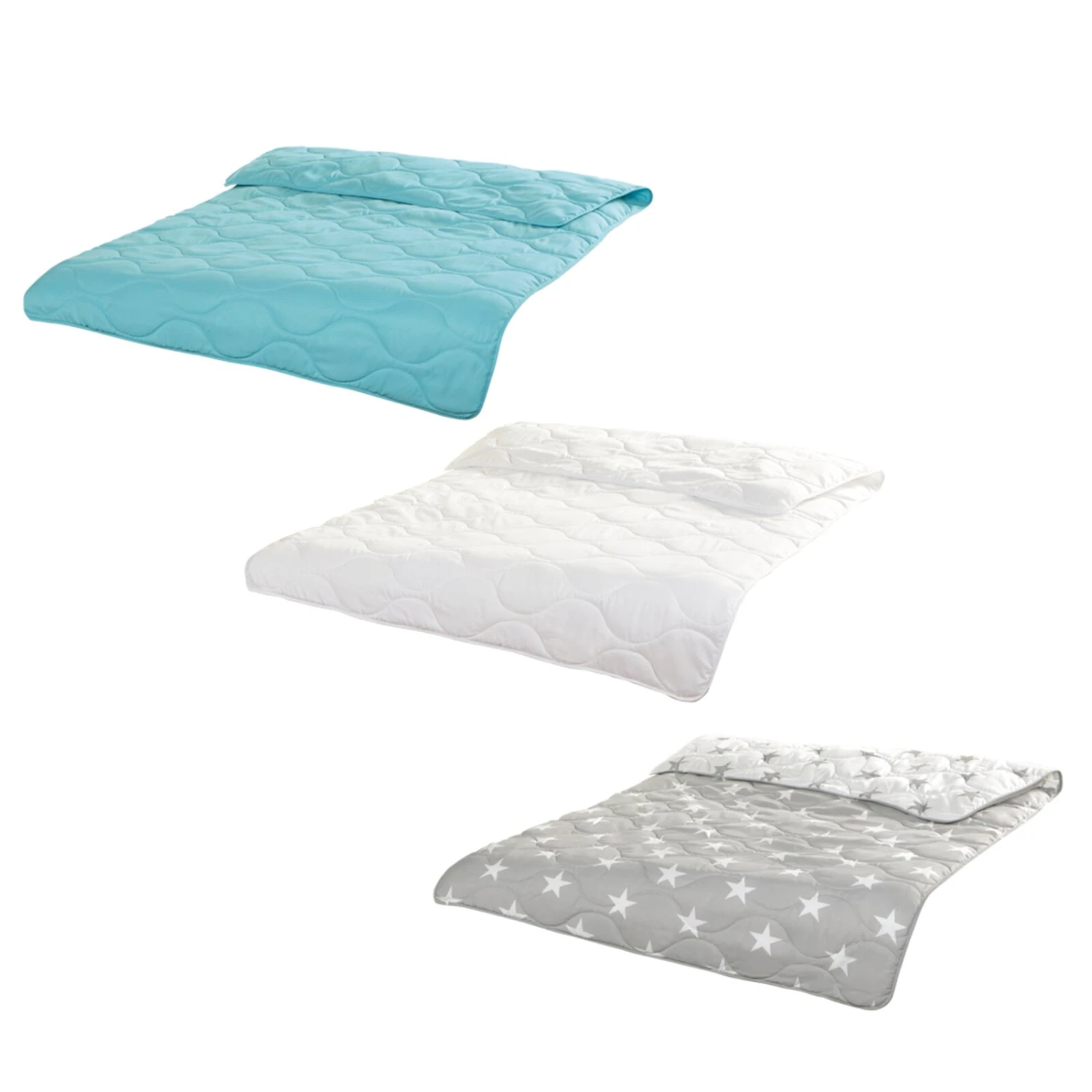 Sommer-Steppbett - Leicht & Atmungsaktiv - 135x200 cm - Sortierte Farben 3 Sommer-Steppbett - Leicht & Atmungsaktiv - 135x200 cm - Sortierte Farben