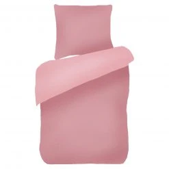 Bio-Baumwoll-Bettwäsche - rosa - 135x200 cm