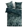 Baumwoll-Bettwäsche - blau-grün - Thesos - 135x200 cm