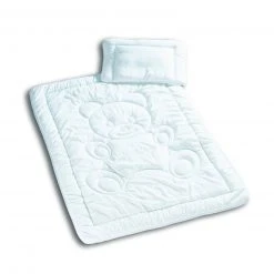 Baby Bettenset - Weiß mit Bären Motiv - Weiche Bettgarnitur für süße Träume